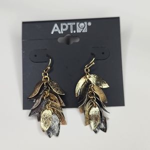 5 for $25! Apt. 9 Silver Tone Gold Tone Leaf Petal Earrings